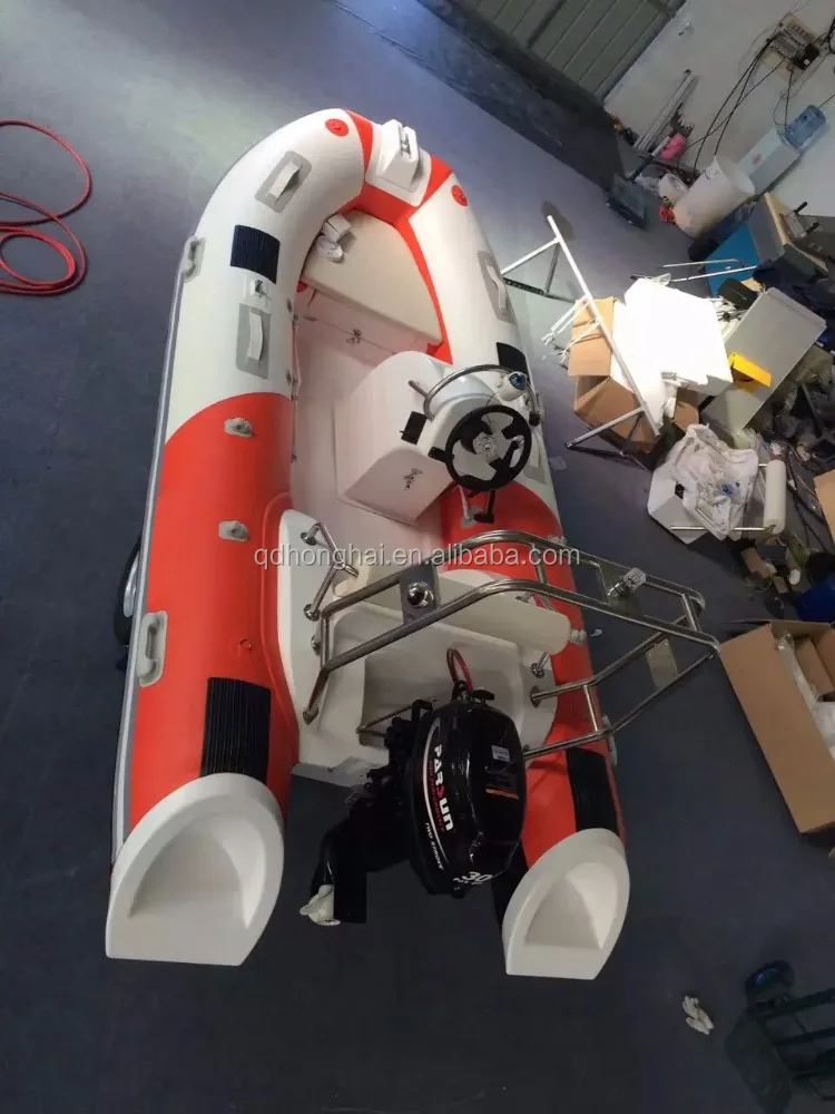 small cheap fiberglass inflatable boat RIB boat