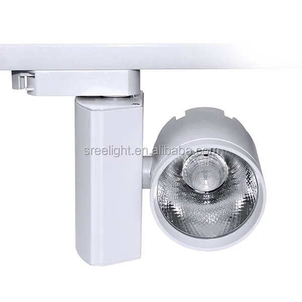 Dimmable cob led track light 4 rail spot cri90 Good Quality 30w 40w 20w COB Led Track Light