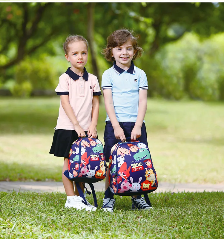 Uek Kids Zoo Animal Bag Anti-lost School Backpack