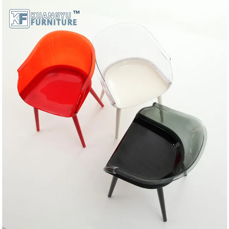  Высококачественный прозрачный пластиковый стул для столовой в стиле ретро прочные дизайнерские Литые пластиковые стулья распродажа