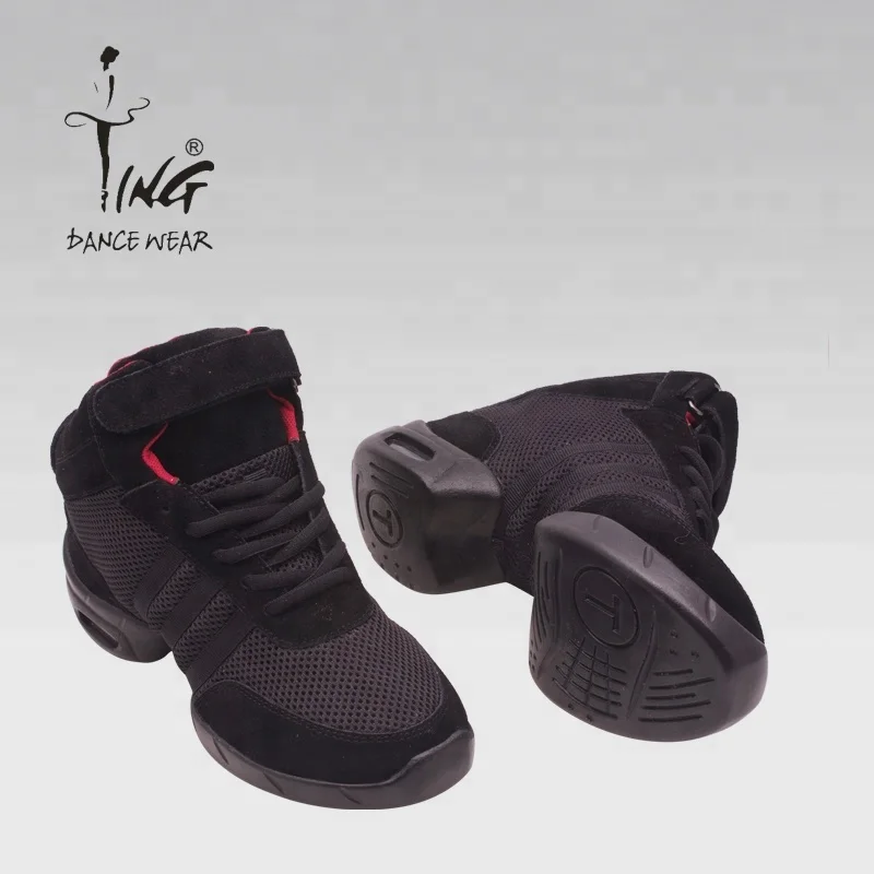 Breathable Mesh Modern Sports Dance Sneakers Men Shoe Box Black