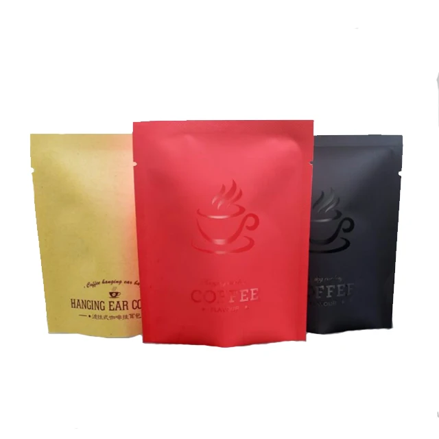 Wholesale aluminum foil three sides sealing tea packaging matte bag