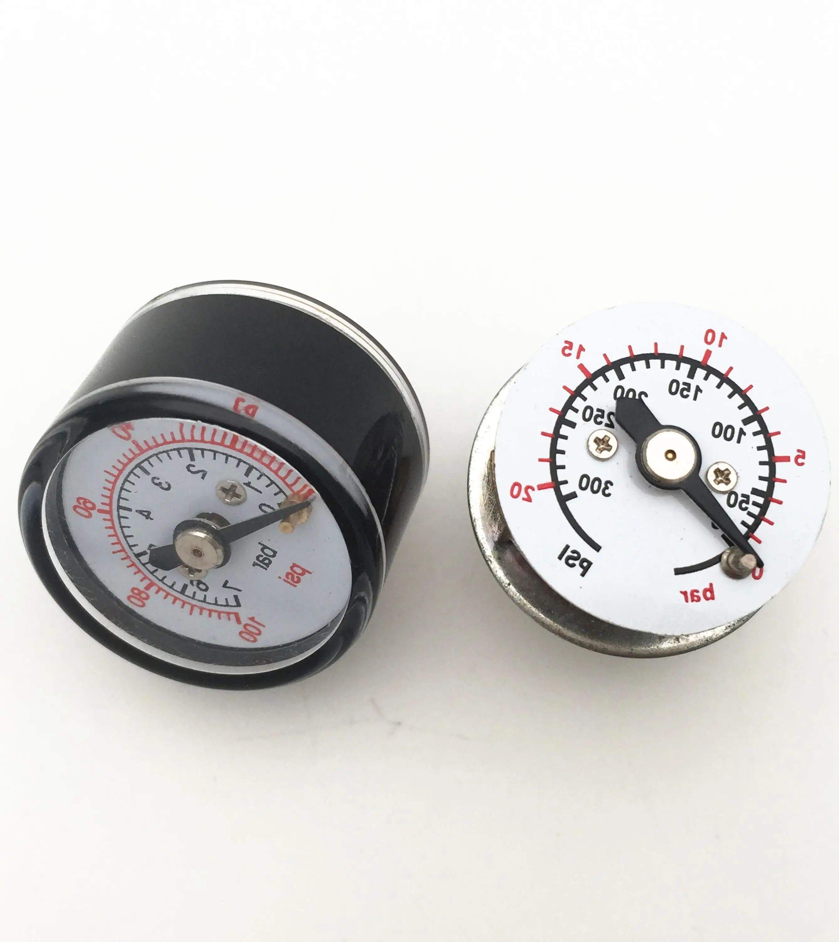0-7 bar 25mm small mini air compressor pump pressure gauge