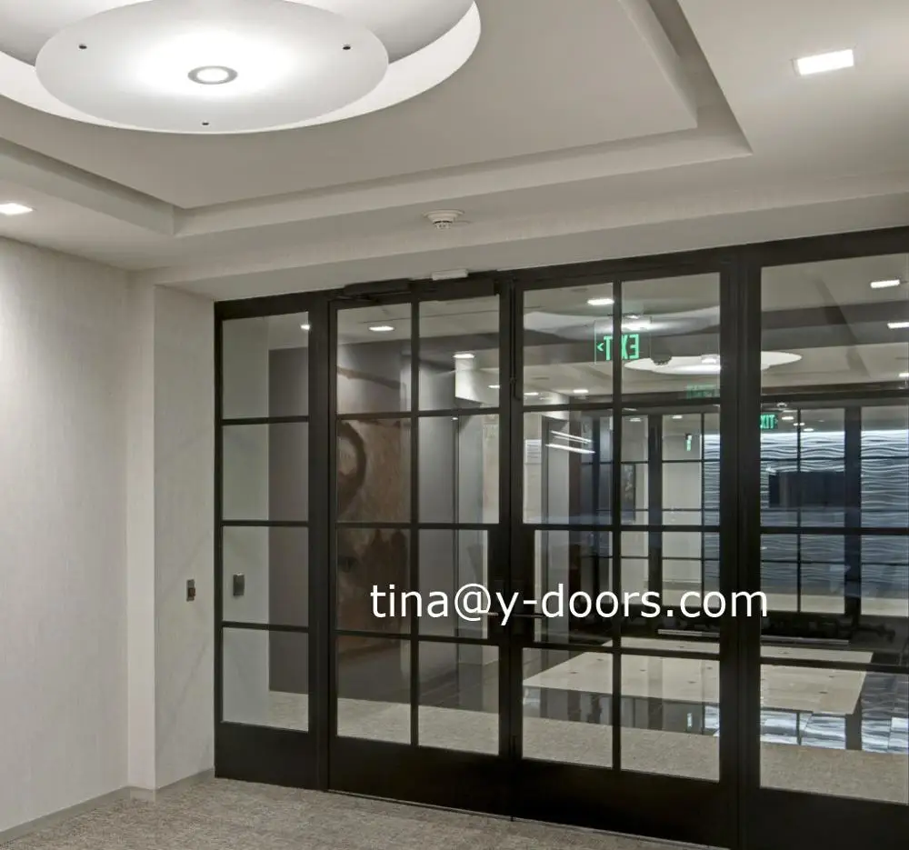 Steel Wall Mounted Glass Door French Entry Door and window designs
