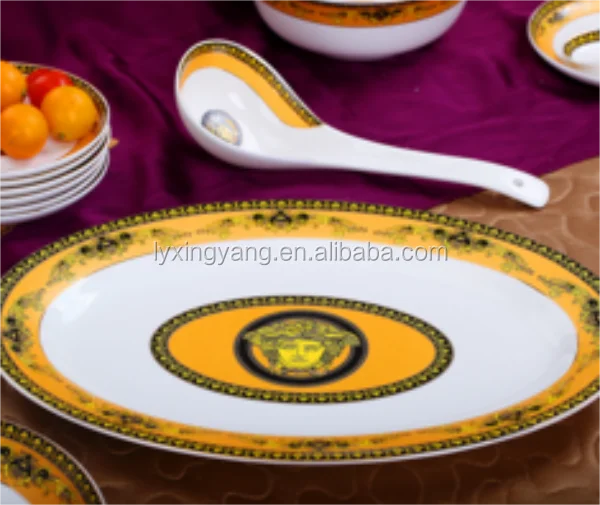 China factory direct in various size ceramic dinner bone china plates/dishes with custom personalized promotion decal