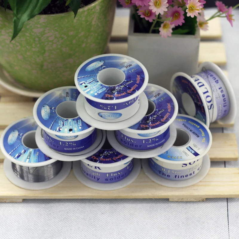 KOOCU Elite 6337 0.8mm Tin Lead Rosin Core Solder Flux Soldering Welding Iron Wire Reel
