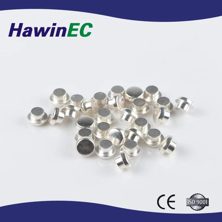 
ISO9001 bimetallic contact,silver contact,contact rivet 