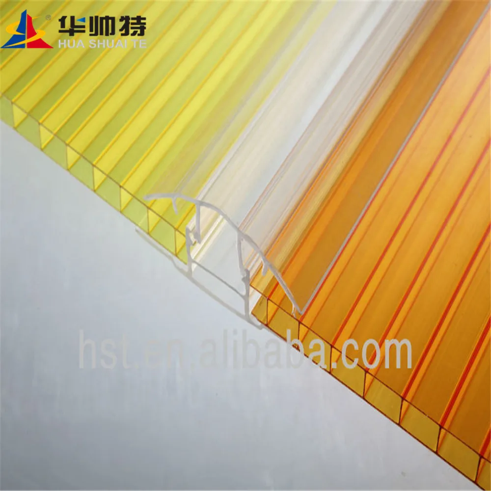 100% Virgin Plastic H Profile / Polycarbonate Connectors