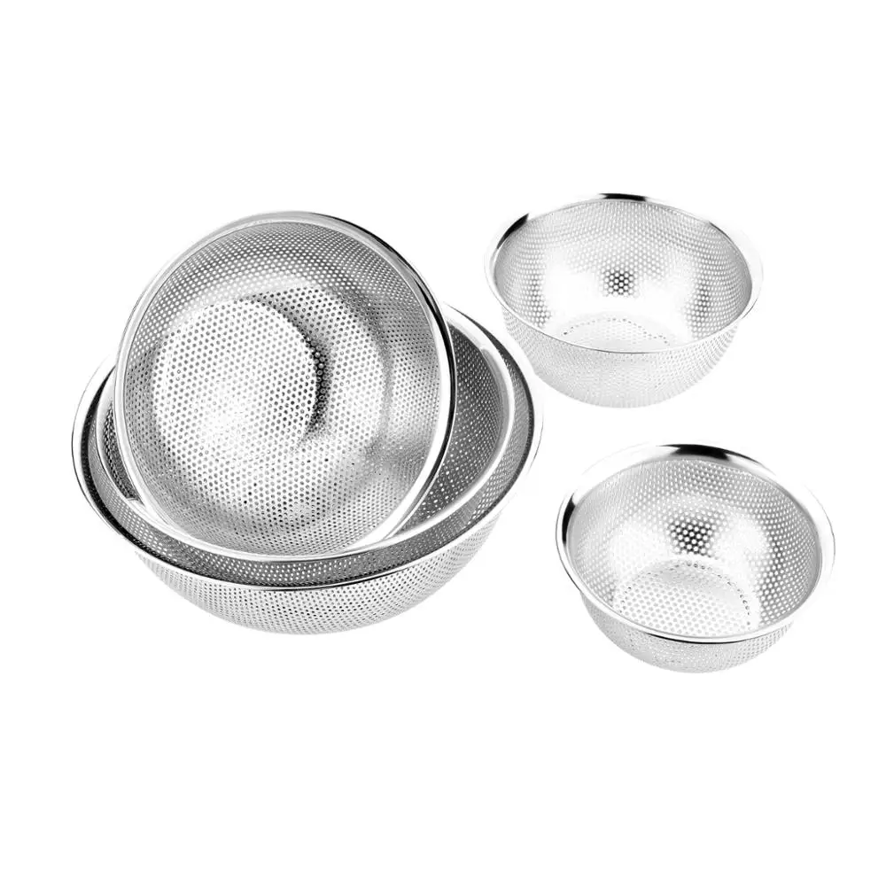 
Stainless Steel Professional 5-Quart / 6-Quart / 8-Quart Micro-perforated Colander 