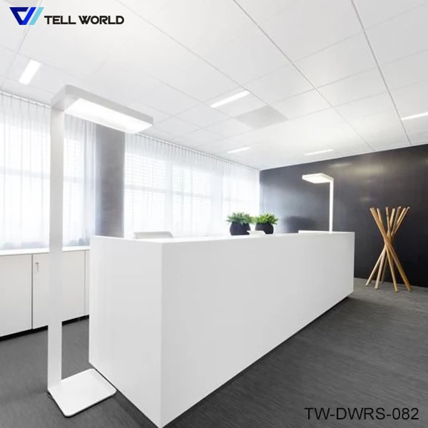 acrylic solid surface pharmacy cashier counter office reception counter