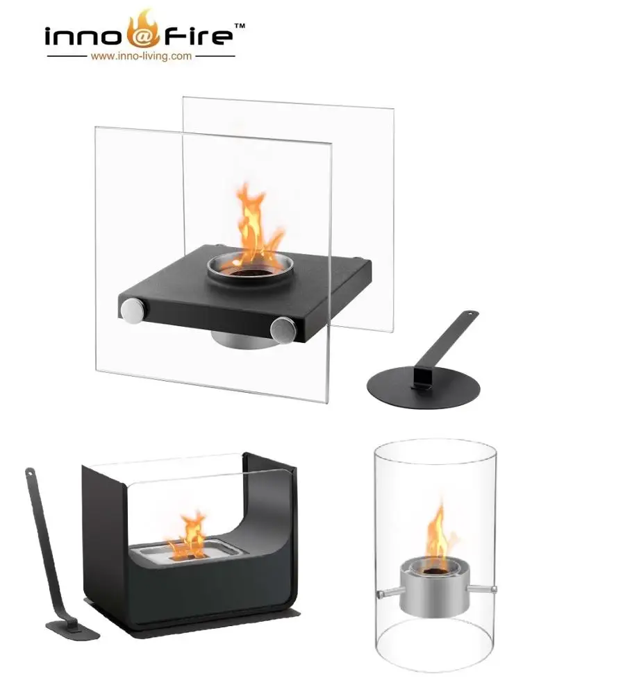 Inno living   TT-28 mini desktop glass  bio ethanol fireplace