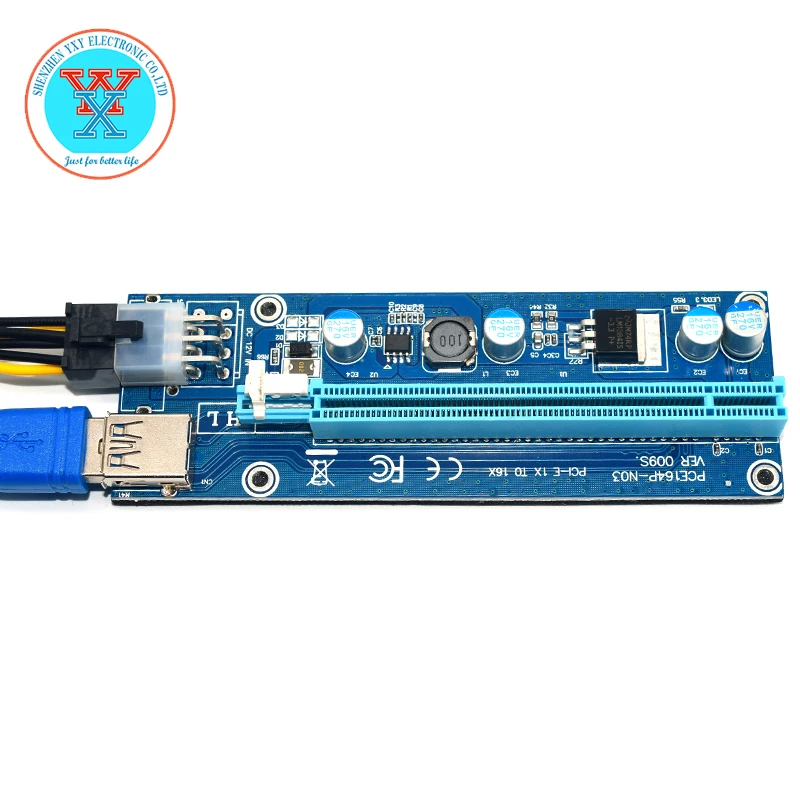 Райзер pci-e x1 x16 009 S внешний слот PCI Express