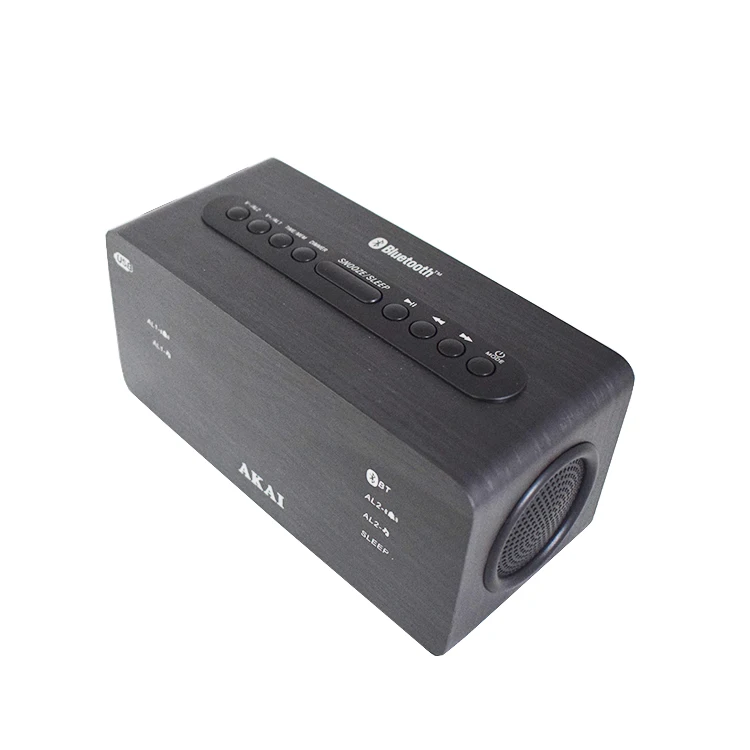 Mini portable multi functions alarm clock radio with AUX speaker sleep timer Blue tooth fm am radio