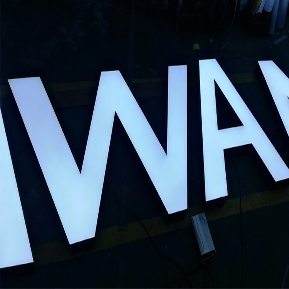 outdoor led digital sign letter with white lights outdoor letter sign led logo sign board