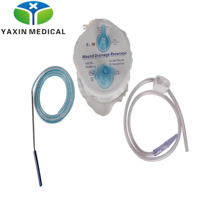 PVC 400ml/600ml Wound Drainage System reservoir with CE/ISO 13485