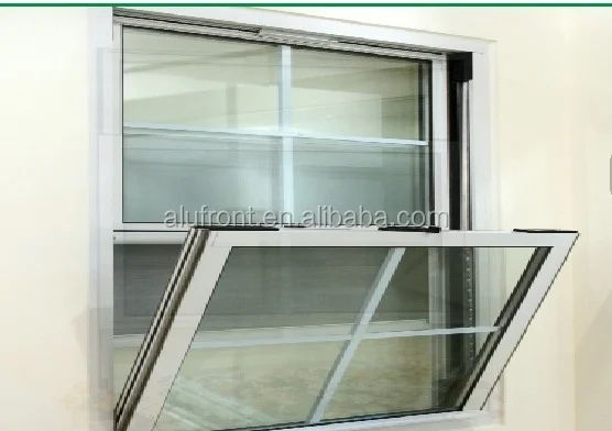 Guangzhou Alufront Aluminium Vertical Sliding Window Sash and Double Hung windows