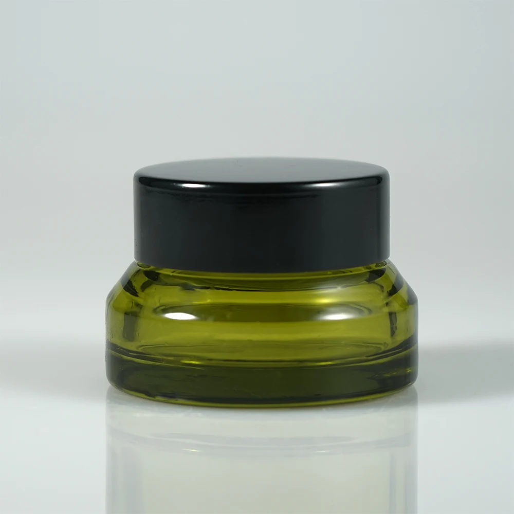 15g 30ml 50g glass cream jar with screw lid / lotion cream container for sugar scrub, body butter, lip gloss, powder, balm