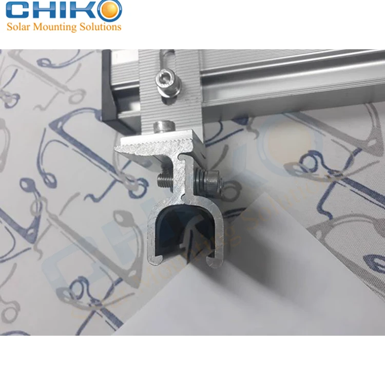 CHIKO Lysaght Klip-lok rooftop mounting structure solar system stand for Metal Roof solar panel