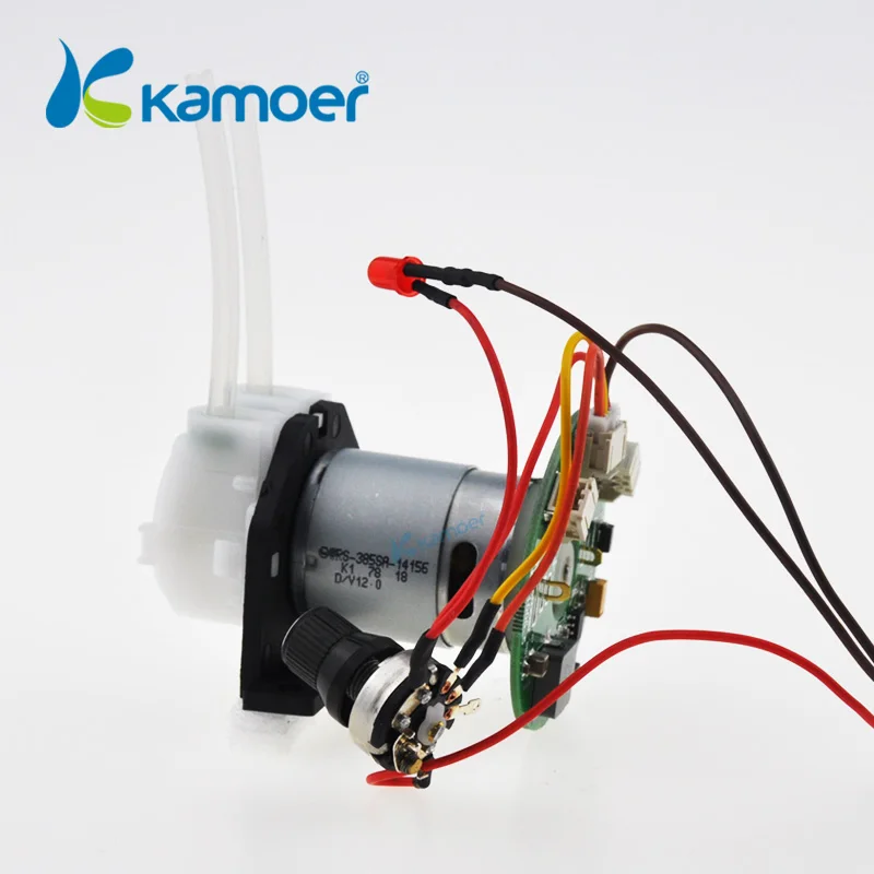 Kamoer 12v dc electric motor small peristaltic pump with speed controller