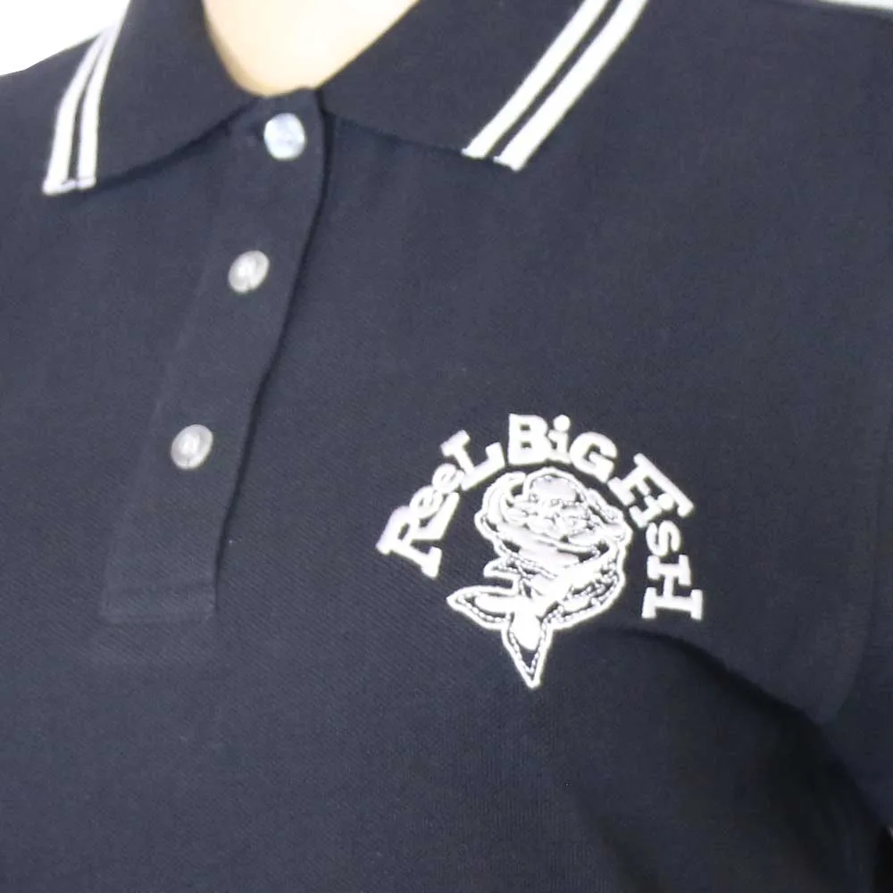 Custom high quality 100% cotton branded organic premium plain black printing label long women hooded polo shirt dress