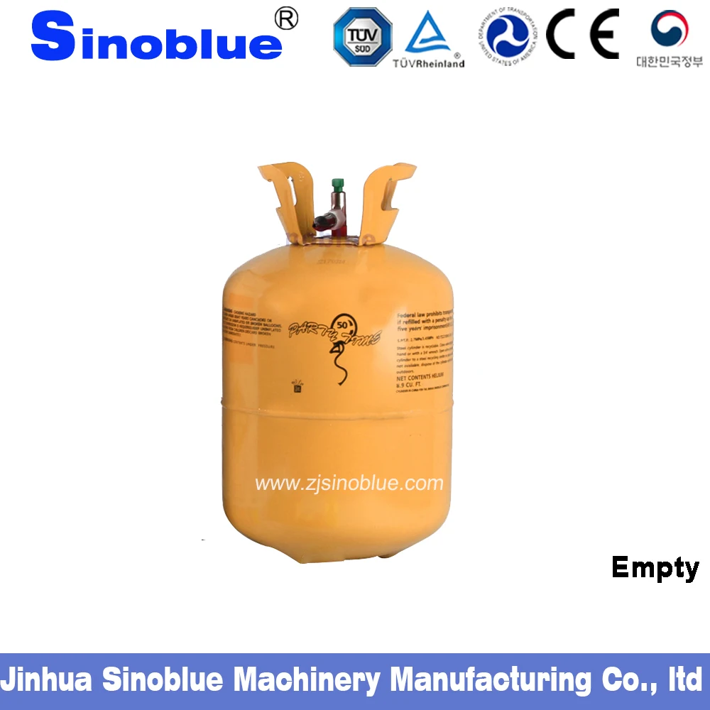 
 13.4L empty steel helium balloon cylinder with 1.5mm thickness 50PCS balloon  