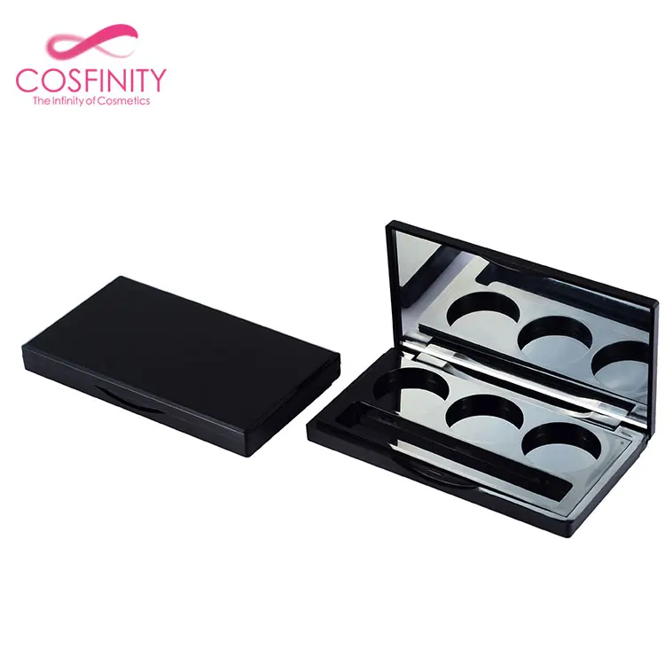 CP03-2517 square black 8-holes make your own blusher palette plastic eyeshadow palette empty / eyeshadow pallet custom