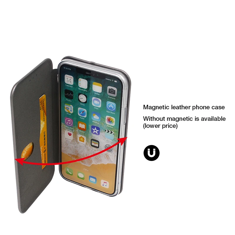 Card Slots Wallet for iPhone 12 Pro Max 13 Flip Case Cover Magnetic Flip Leather Phone Case for iPhone 14 Pro Folio Case Cover