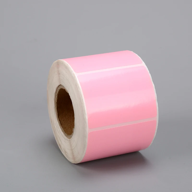 customized direct thermal label 4x6' colorful private label red pink yellow blue