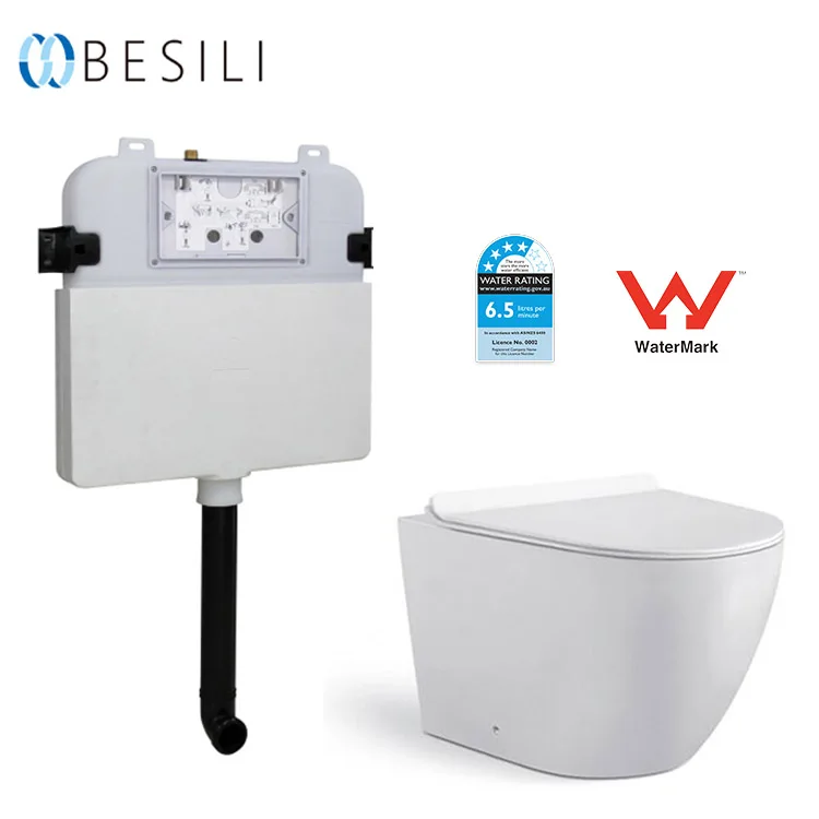 Watermark ceramic wall hung toilet parts for New Zealand