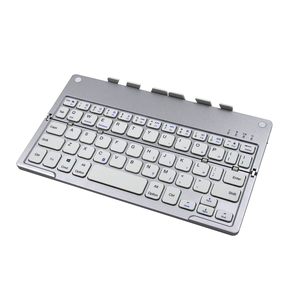 Лучшие продажи ультра тонкий складной Bluetooth клавиатура для IPad Air 2 MAC