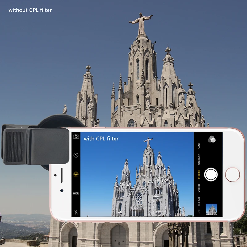 Поляризационный фильтр объектива смартфона Zomei 37 мм CPL