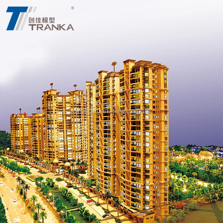 Customized Residential architectural scale model building , ho scale model trains