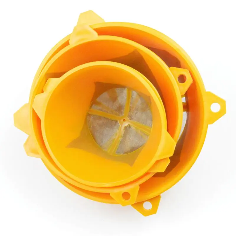 High Quality Yellow Color PET Mesh Plastic Paint Strainers