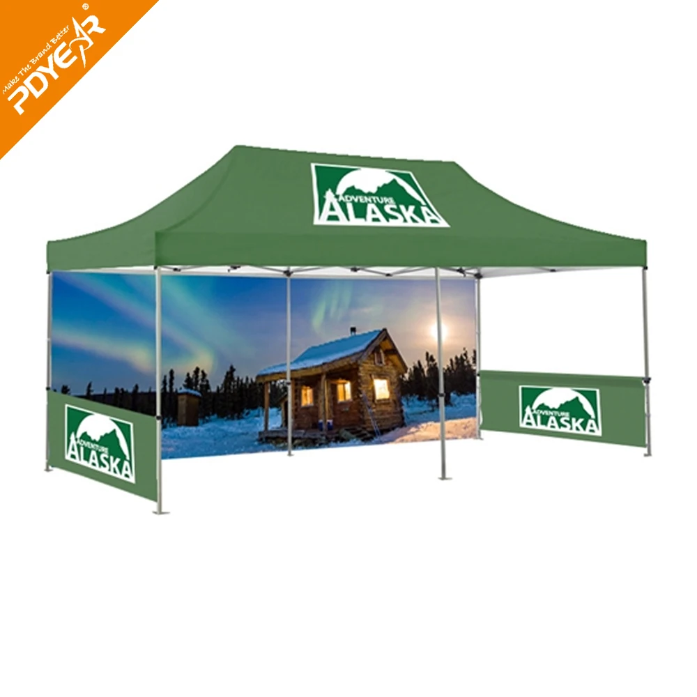 custom print outdoor Advertising pink canopy folding tent gazebo tent 3x6 garden tent