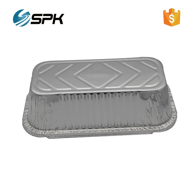Leakproof airline food serving aluminum foil container tray for oven