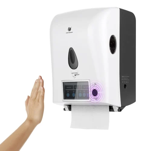 Automatic Sensor Roll Toliet Paper Towel Dispenser Wall Mount Holder Auto Cut Jumbo Roll Tissue Dispensers for Hotel Bathroom