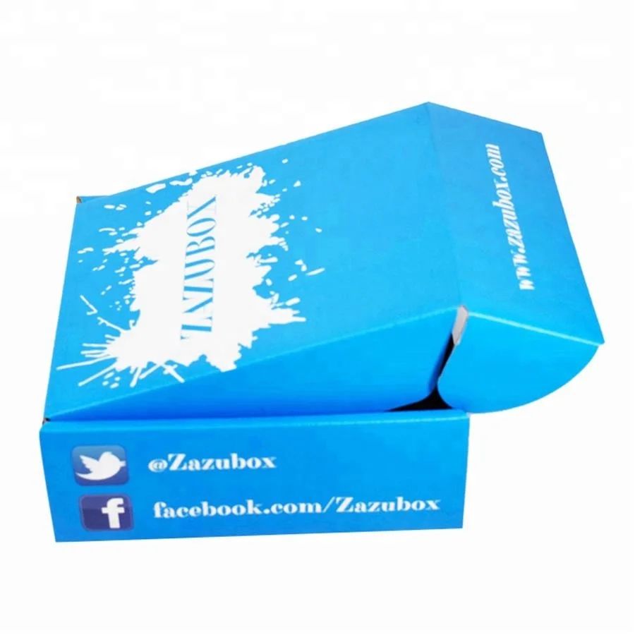 Custom Printed pink Color logo Corrugated Shipping Mailer Box Clothing Packaging