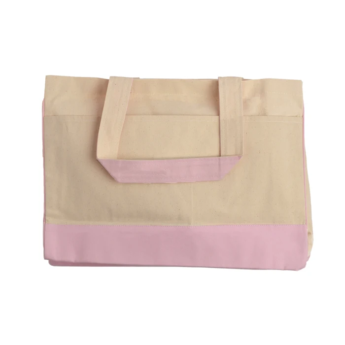 Wholesale foldable custom print organic cotton shopping tote bags with logo