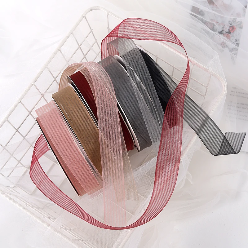Gift Solid Color Ribbon Roll Wholesale Satin Ribbon