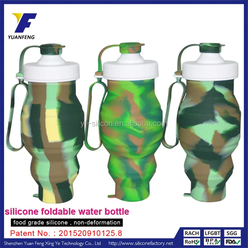 New style silicone water bottle FDA approved with supplier from China