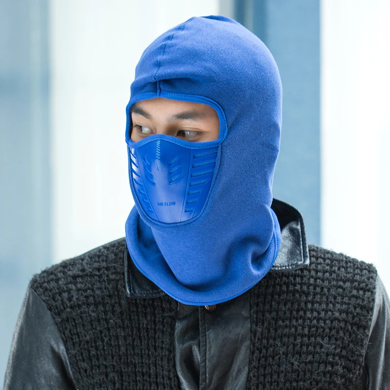 Dust Proof Anti Wind Bike Balaclavas Mask Winter Warm Wool Full Face Scarf Couples Riding Face Mask Cycling Cashmere One Size
