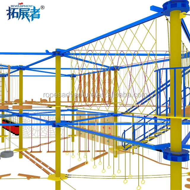 guangzhou playground equipment outdoor ropes course adventure park and trampoline park