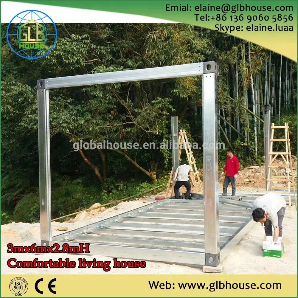 No need crane fast install cheap portable prefab prefabricated container house for labour camp