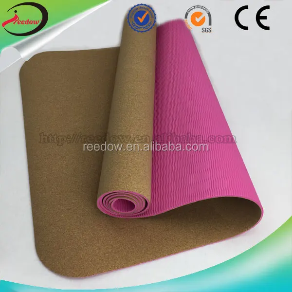 
Reedow Brand cork mat manufacturers jute yoga mats gymnastic roll up 