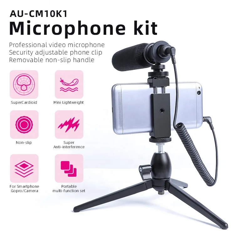 
Digital Camera Audio 3.5mm jack Voice Recorder Short gun Microphone youtuber Vlogging Video Mic 