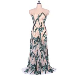 China Suppliers 3d Flower Korean Haute Couture Sarees African Fashion Designs Dress Lace Fabrics