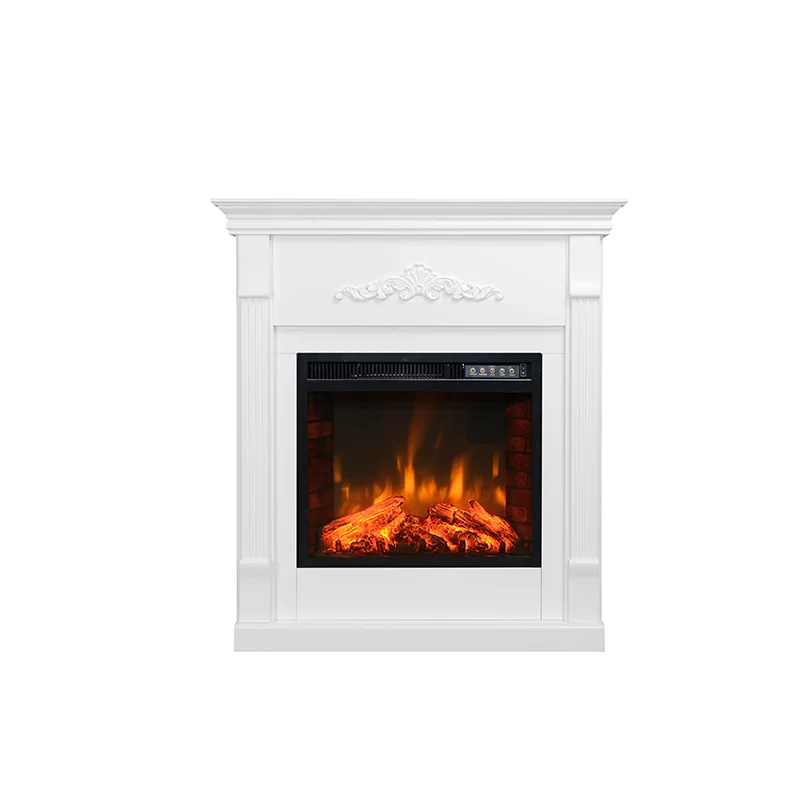 
2 Sided Decorative Freestanding Indoor Electric Fireplace With Wood Mantel 