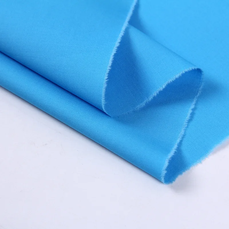 
High quality hotel workwear tc solid dyed popeline fabrics 