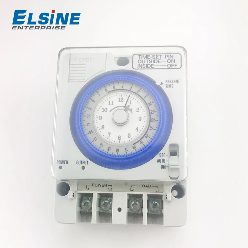 
15min 230V 24 Hours Daily Program Mechanical Analogue Battery Powered Time Switch 