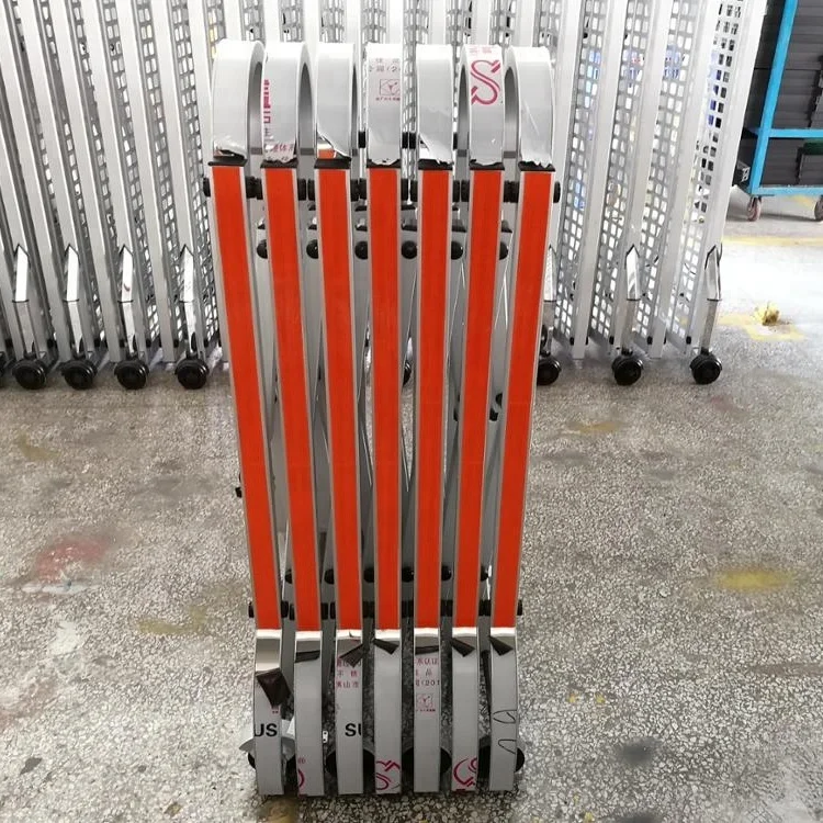 
retractable aluminum manual crowded gate 